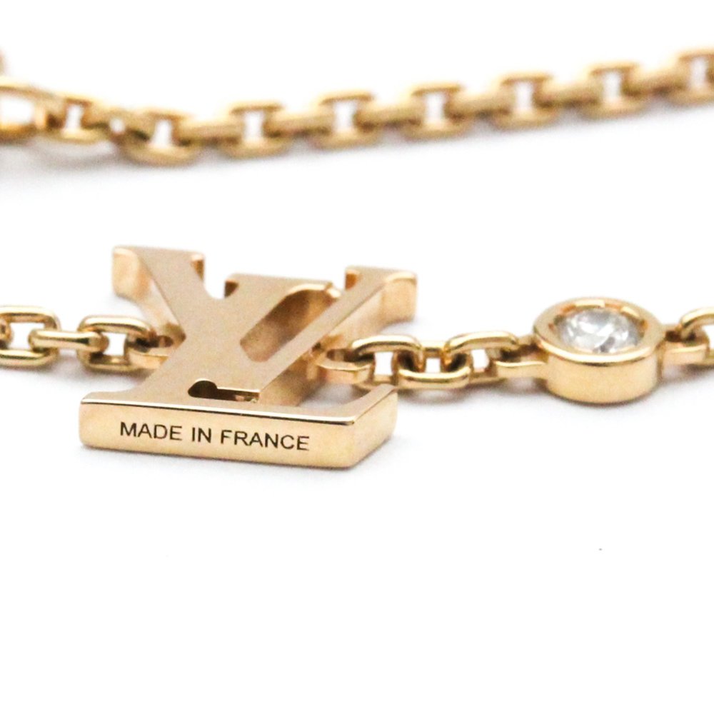 LOUIS VUITTON 18k Rose Gold Diamond Charm Bracelet - Picture 4 of 9